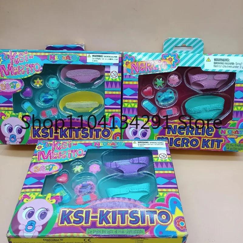 Set de Accesorios Original Distroller Ksi-Kitsito: Pañales y Decoraciones—Set de Juguetes de Regalo para Juegos de Rol