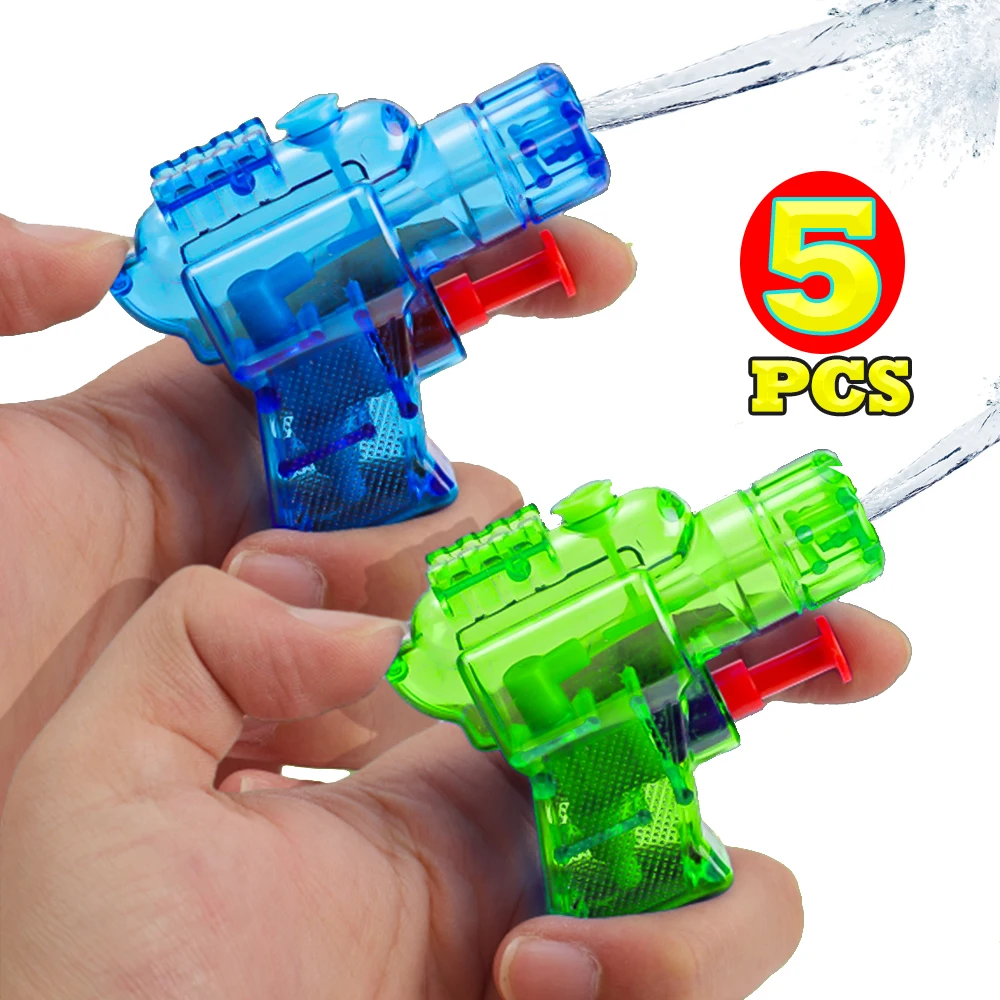 Summer Water Toys Mini Water Gun Children's Toy Transparent Water Gun Boys and Girls Fighting Game Beach Blaster Waters Gun