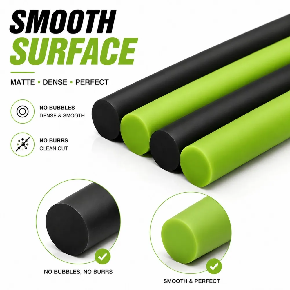 Black/Bright Green Natural Latex Rubber Solid Strip Dia 6mm 1/2/3M High Elasticity Rubber Cord For Fitness Slingshot Industrial
