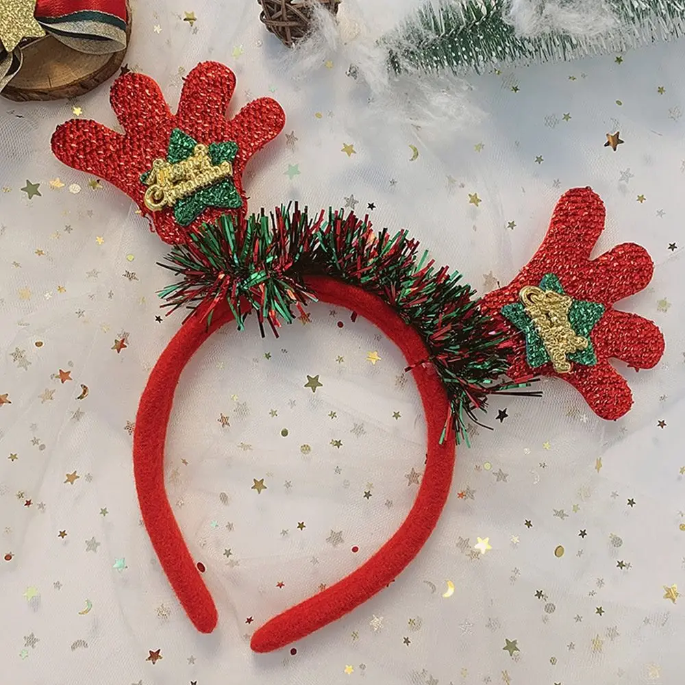 

Christmas Hat Hair Band Christmas Tree Reindeer Elk Christmas Headband Female Hair Hoop Christmas Decoration Antlers Headband