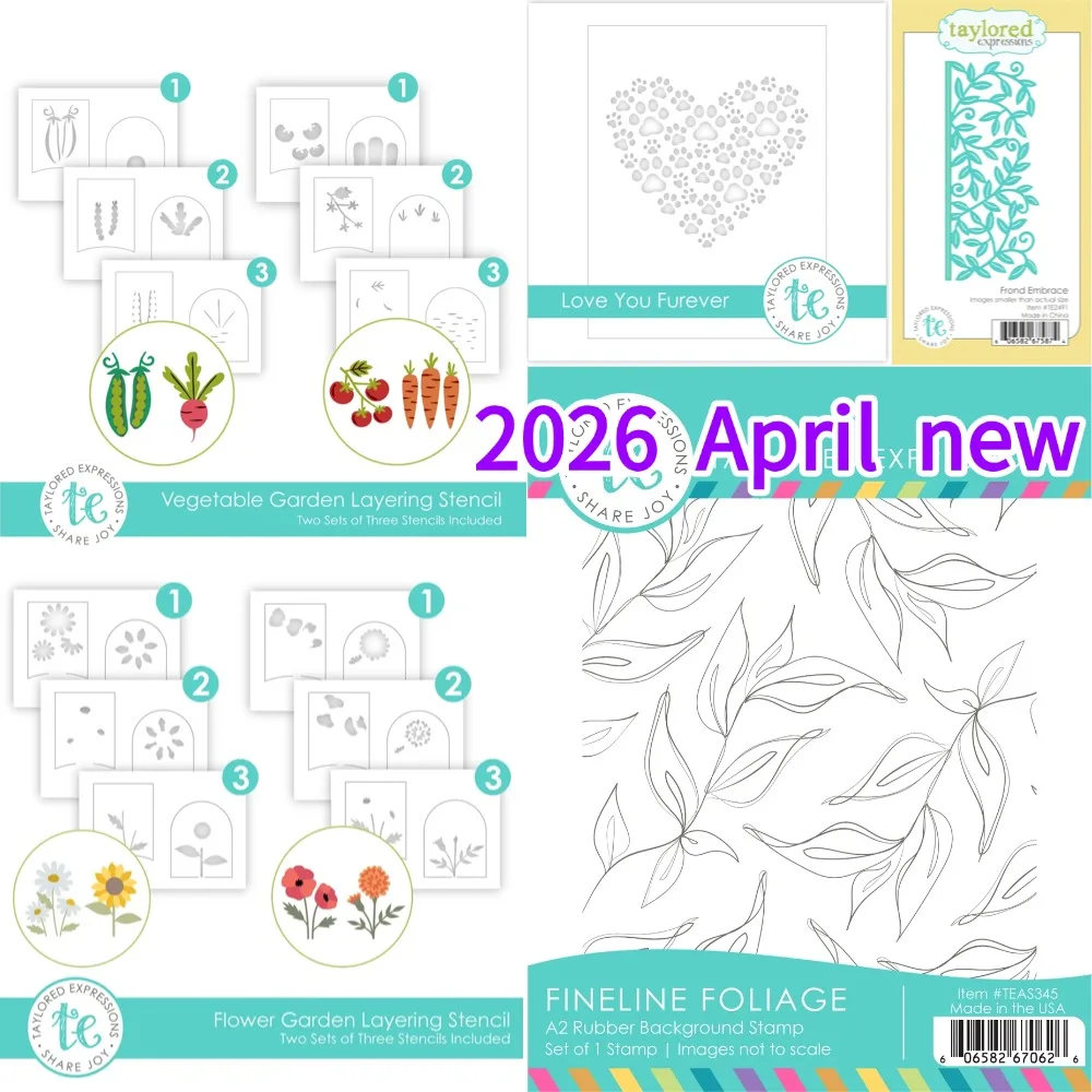 Embossing Folder Stamp 2026 New Metal Cutting Dies For Scrapbook Diary Decoration Embossing Template DIY Greeting Card Handmade
