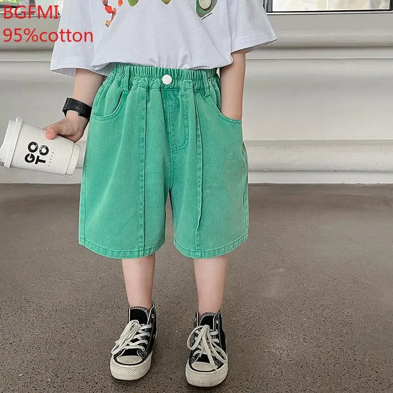 2-9Y Boys Pure Cotton Shirt and Green Shorts 2-piece Summer Shirt Short Sleeved Shorts Set 2024 Baby Boy Beach Vacation Clothes