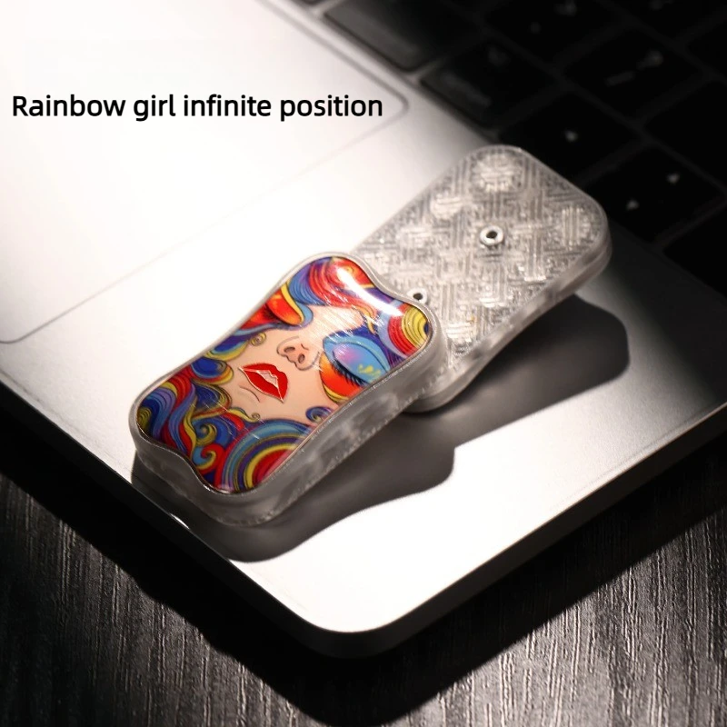 لعبة تخفيف الضغط على بطاقة الإصبع غير محدودة لفتاة قوس قزح مغناطيسية جديدة من CJEDC #3