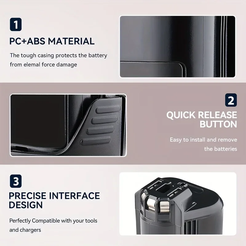 12V/10,8V 6000mAh Für Bosch BAT411 Batterie Li-Ion Akku BAT411A BAT412 BAT412A BAT413 BAT413 Batterie Ladegerät