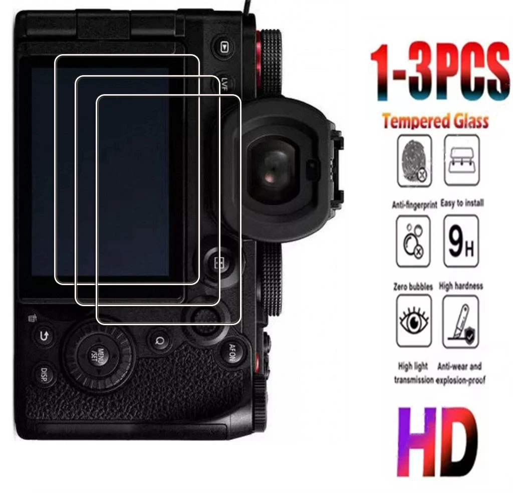 1-3PCS Vidro Temperado HD 9H para Câmera Panasonic Lumix S5 DC-S5 Mark II/IIX S5II S5M2 S5IIX Película Protetora de Tela LCD