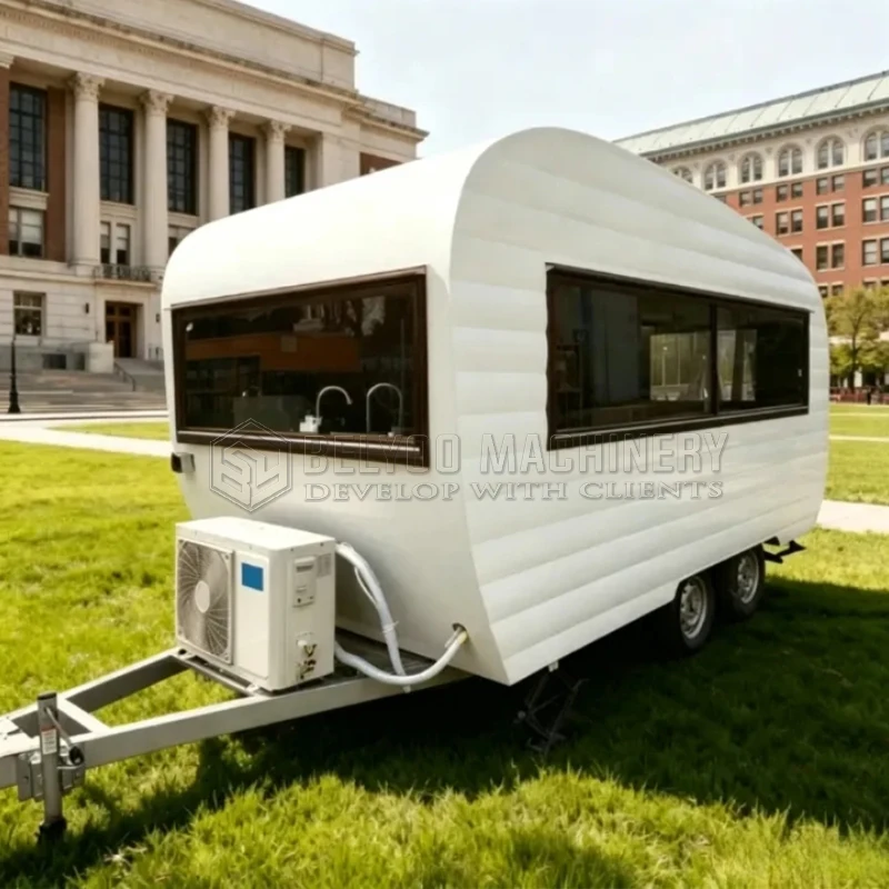 Belyoo Special Shaped Customizable Mobile Food and Beverage Trailer Factory Production