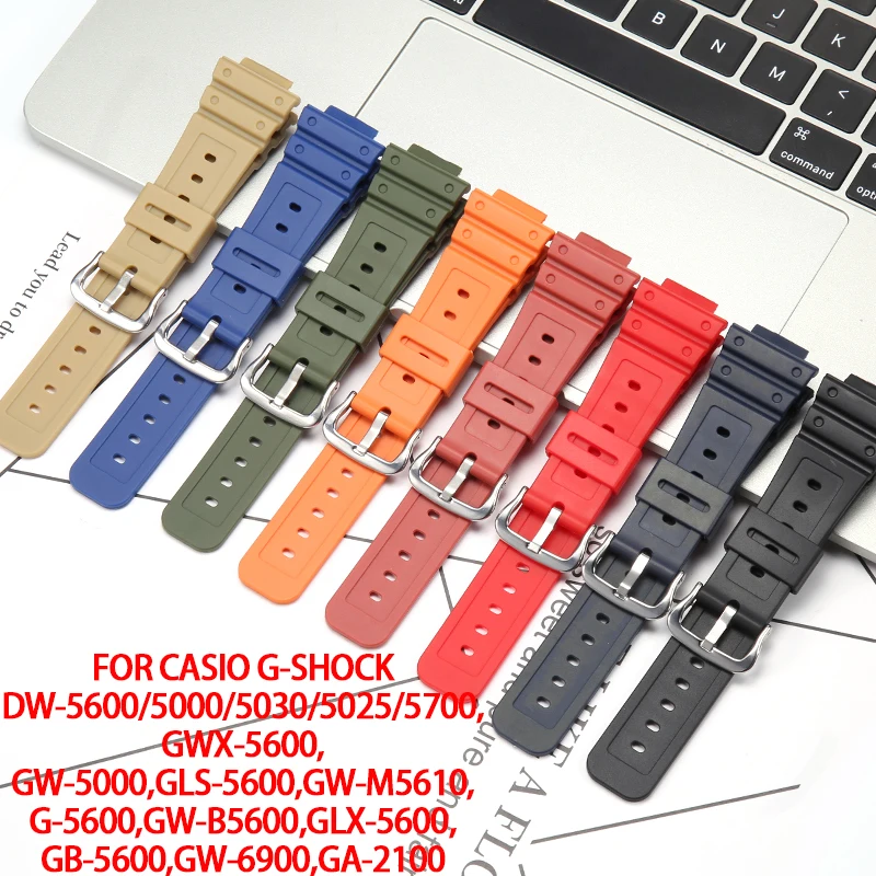 

Rubber WatchBand For Casio DW 5900 GW 5600 5610 DW-6900 5600E Men's Strap Waterproof Resin Replacement Band Watch Accessories