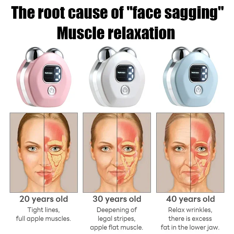 Mini Microstroom Face Lift Apparaat Roller, Lift Het gezicht en Draai de huid Rimpel Remover huidverzorging Hals Lift Massage Schoonheid