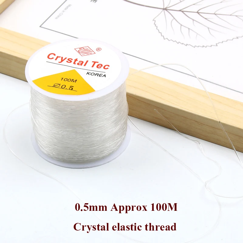 DIY Beaded Transparent Nylon Cord for Bracelet Making