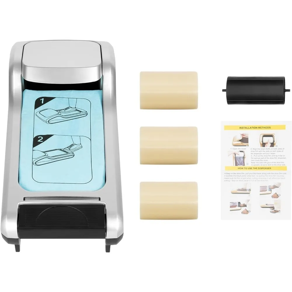 

Shoe Film Machine Automatic Shoe Cover Dispenser Machine Portable Wrapping Machine With Shoe Membrane 3 Roll