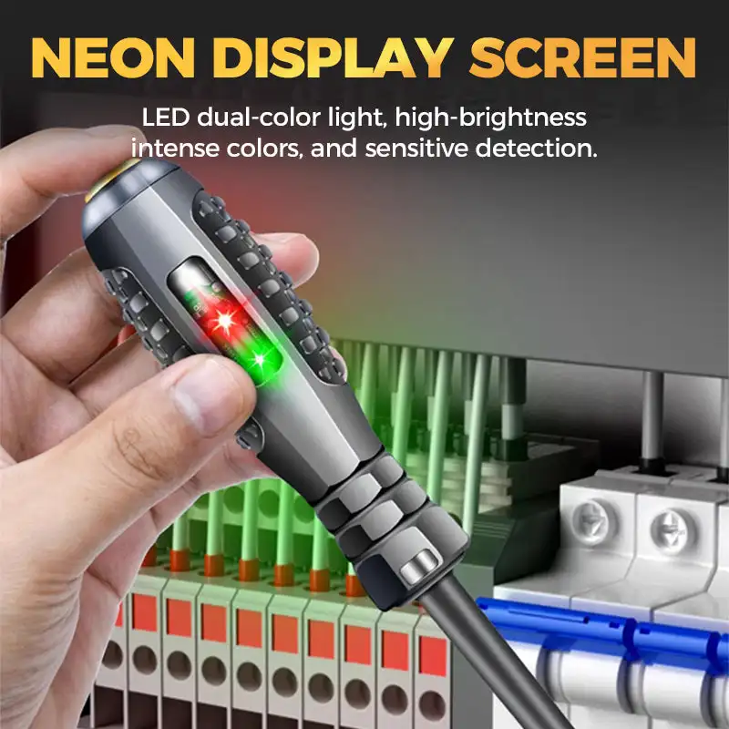 2in1 High Torque Strong Magnetic Screwdriver Electricity Detector Circuit Detection Tester Household High-precision Screwdriver