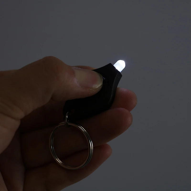 Helle Led Micro Licht Schlüssel kette Squeeze Licht Schlüssel Ring Camping Licht Schlüssel