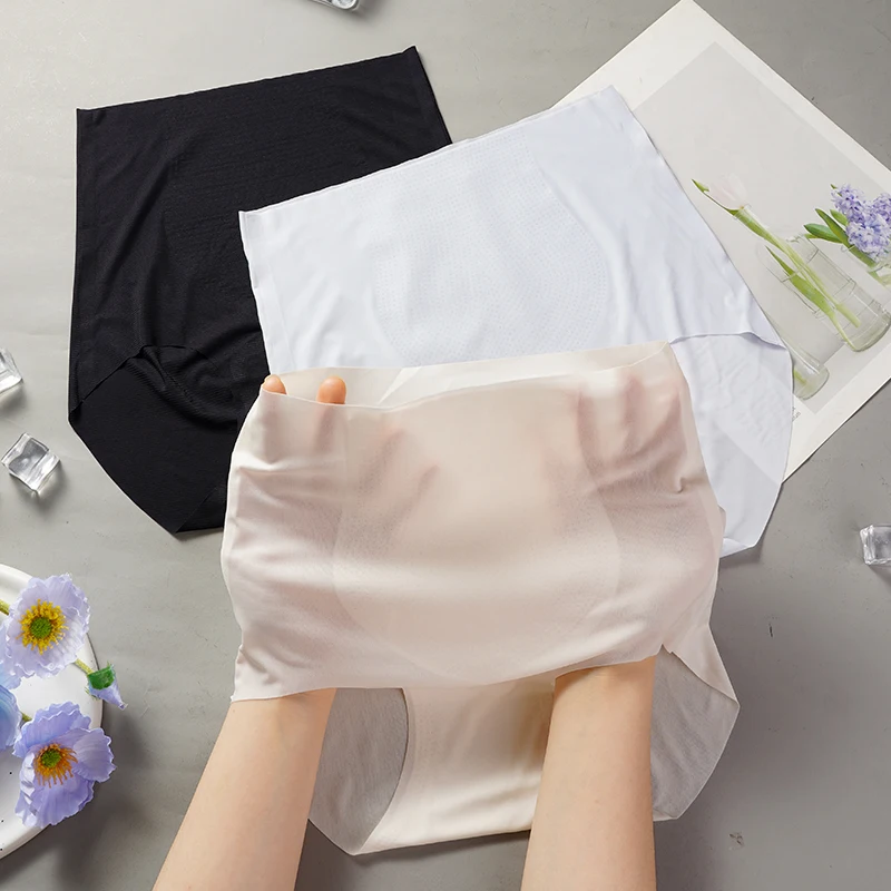 taille-haute-glace-soie-femme-sous-vetements-sans-couture-dames-ete-ultra-mince-sens-sechage-rapide-culottes-femmes-slips-transparents-l-2xl