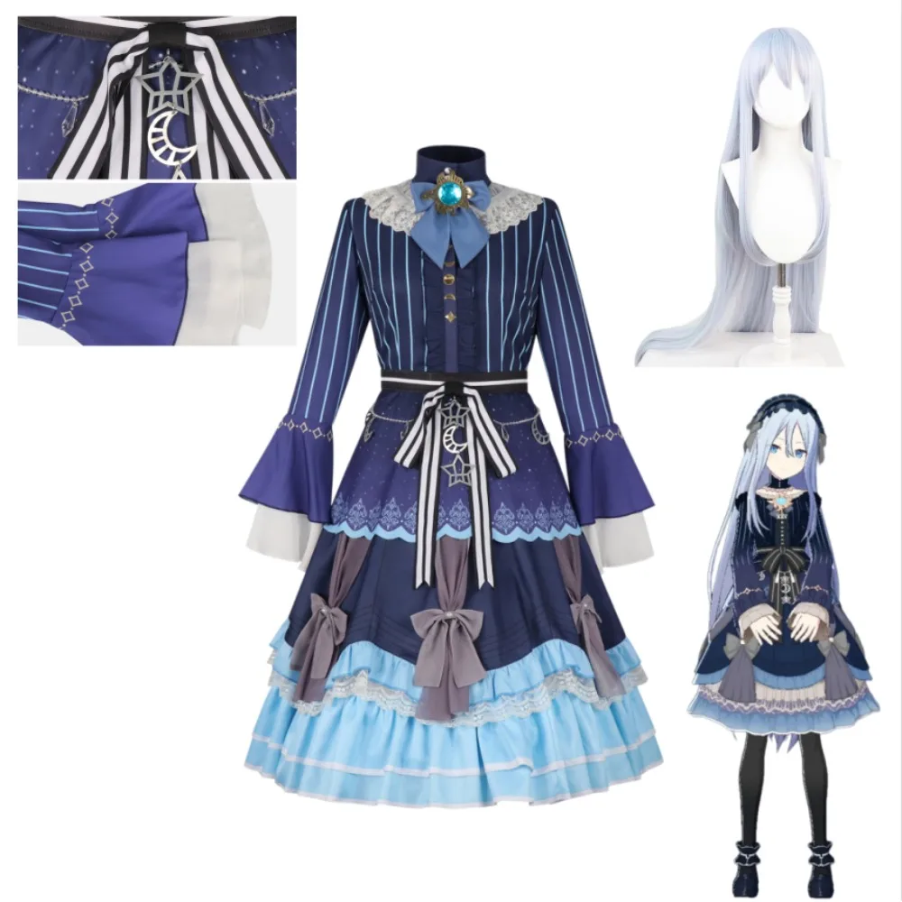 

Kanade Yoisaki Cosplay Costume Searching for Sunken Shadows Full Set Adult Women Halloween Comic Con Stage Performance Outfit
