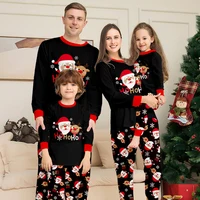 Christmas Family Matching Outfits Pajamas Family Look Clothing Sets Cartoon Print Father Mother Kids Baby Xmas Sleepwear Pyjamas 4