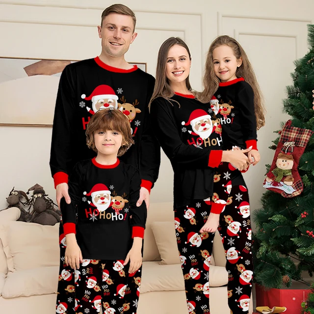 Christmas Family Matching Outfits Pajamas Family Look Clothing Sets Cartoon Print Father Mother Kids Baby Xmas Sleepwear Pyjamas 4 Christmas Family Matching Outfits Pajamas Family Look Clothing Sets Cartoon Print Father Mother Kids Baby Xmas Sleepwear Pyjamas 4
