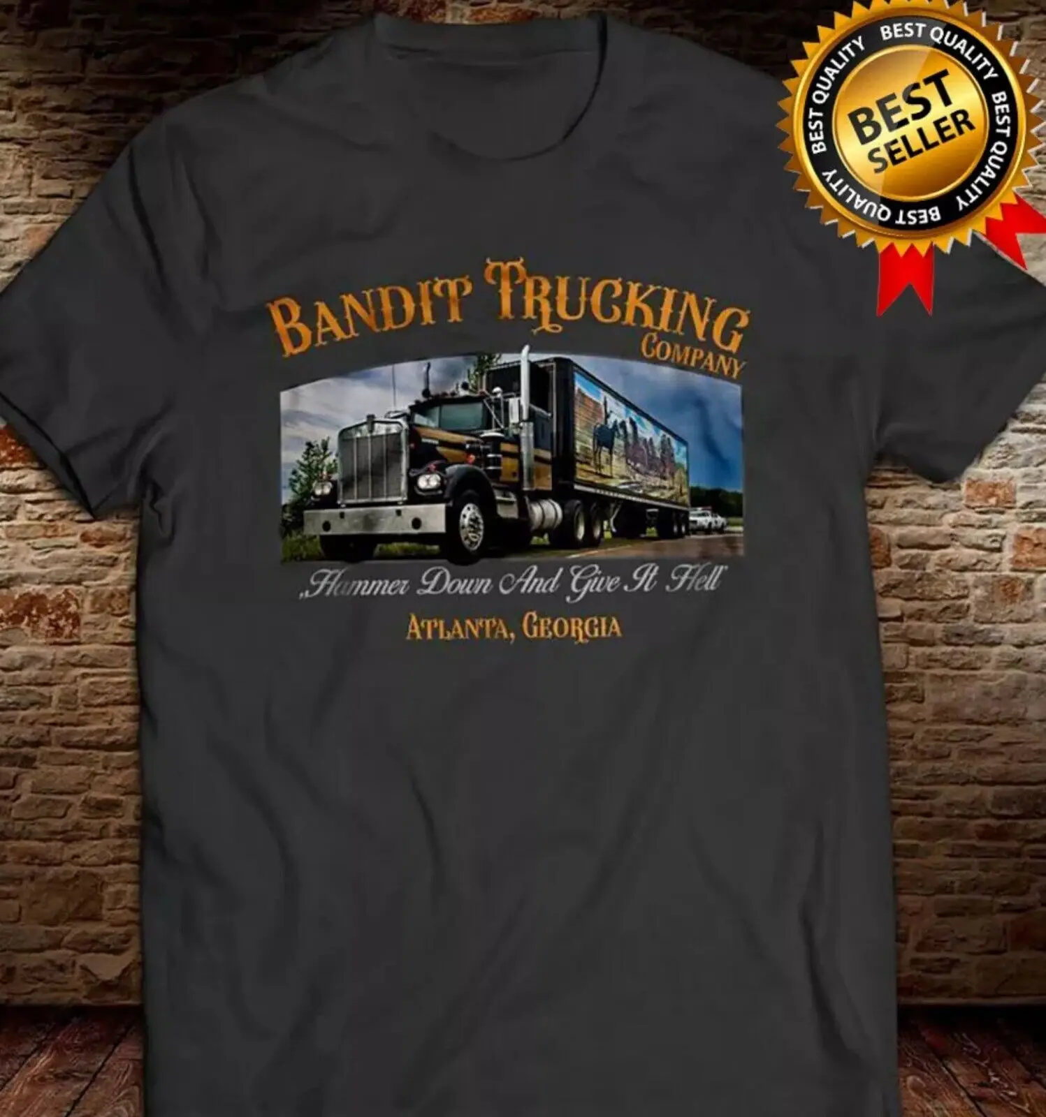 Smokey And The Bandit Trucking T-Shirt Burt Reynolds Jerry Reed Snowman Vintage