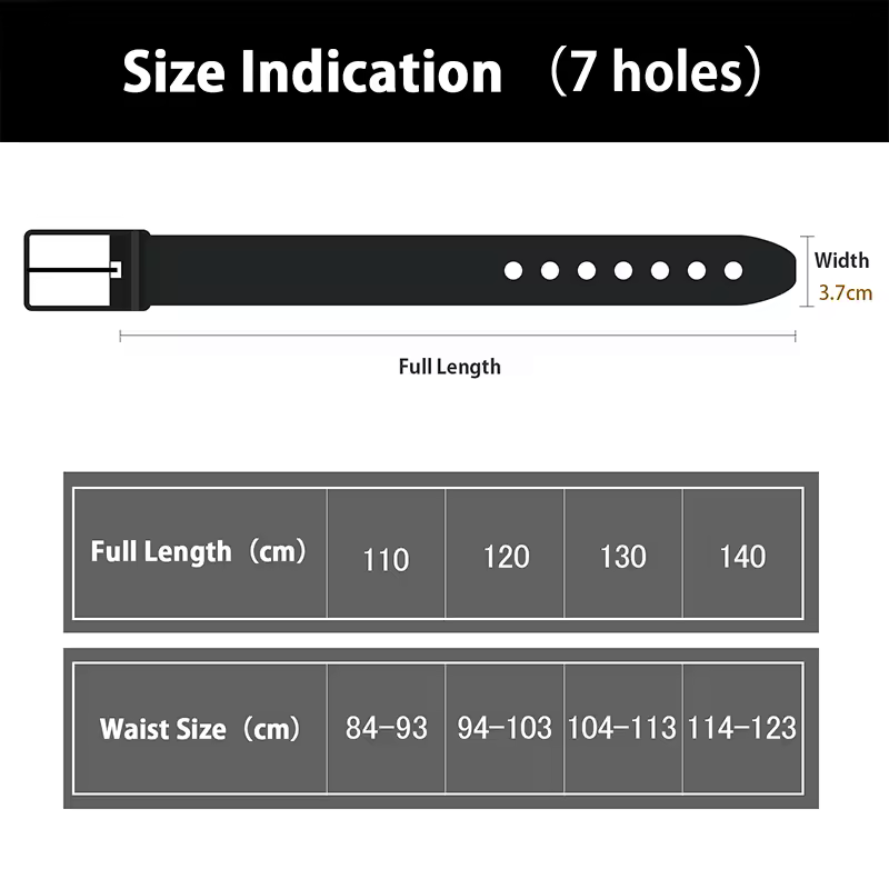 Maikun Genuine Leather Men's Belt Large Size Casual Belt   Alloy Pin Buckle Business Suit Belt Father's Day Present Gift - Image 2