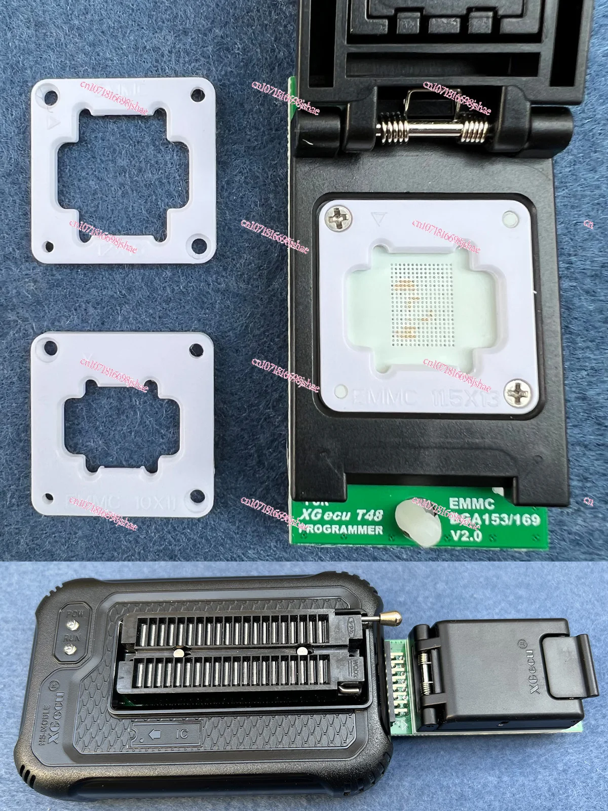 V2.0 XGecu T48 EMMC BGA153/BGA169 High Speed, Programming, Adapter, Burner Block