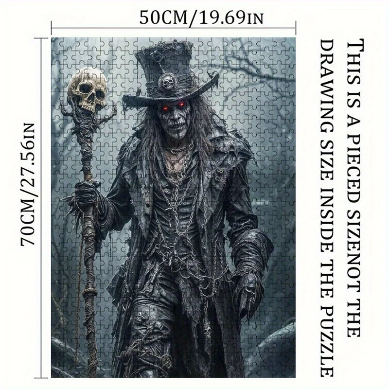 [1000 قطعة من لغز كاهن الفودو] 1000 قطعة من لغز كاهن الفودو - قوطي خيالي داكن، ألوان مختلطة نابضة بالحياة، سيارة مقاومة للخدش