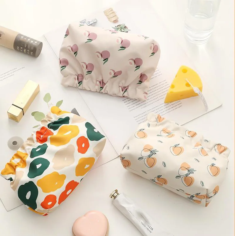 Mini Cosmetics Bag Women Sanitary Napkin Storage Case Portable Coin Purse Sundries Bag Credit Card Holder Printed Makeup Pouch