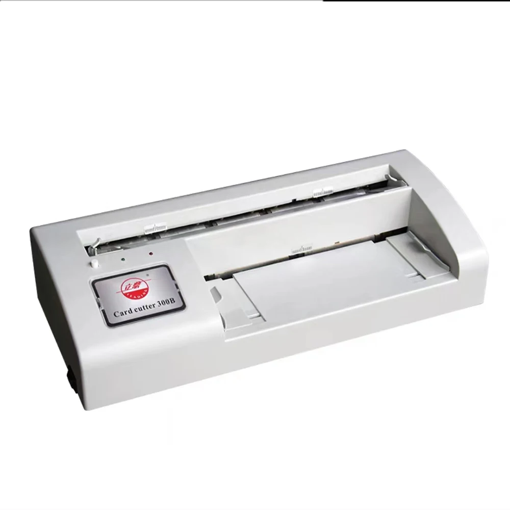 300B Business Card Cutter Electric Automatic Slitter Paper Card Cutting machine DIY Tool A4 and Letter Size 220V