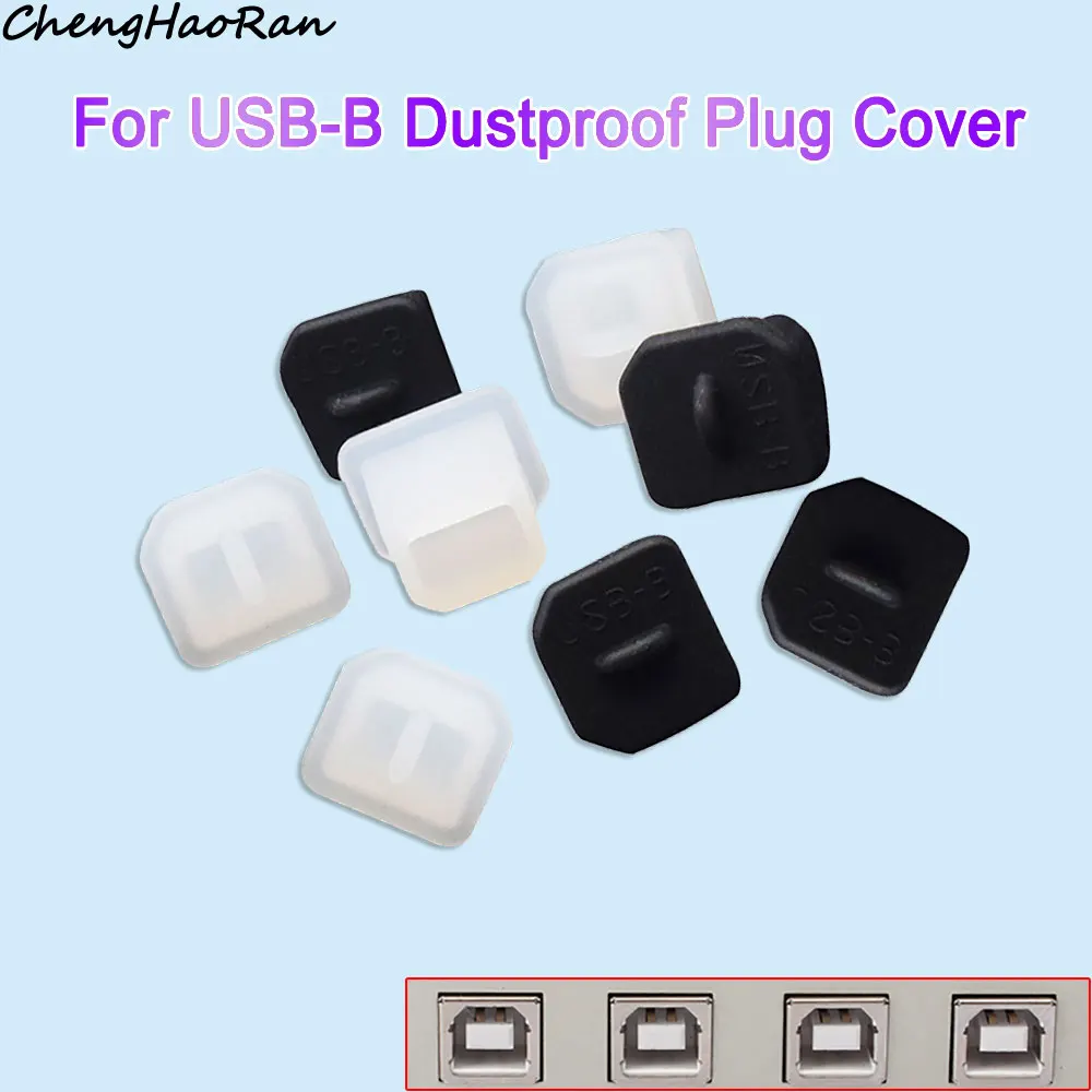 5 Pcs USB-B Silicone Rubber Hole Caps Dust proof Plug Cover For USB-B Female Port Dust proof Moisture Protection Cover Parts