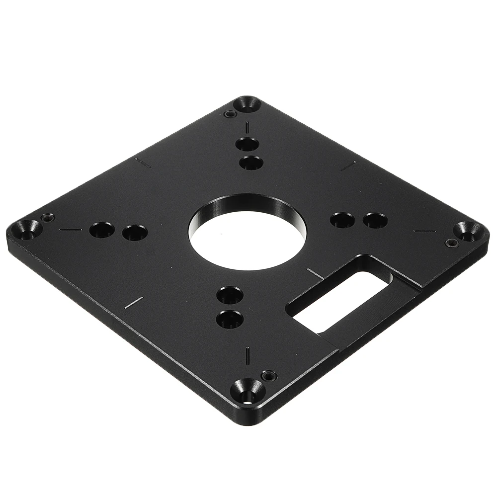 Simple Type Aluminum Alloy Router Table Insert Plate for Woodworking Router Trimmer Tool Parts