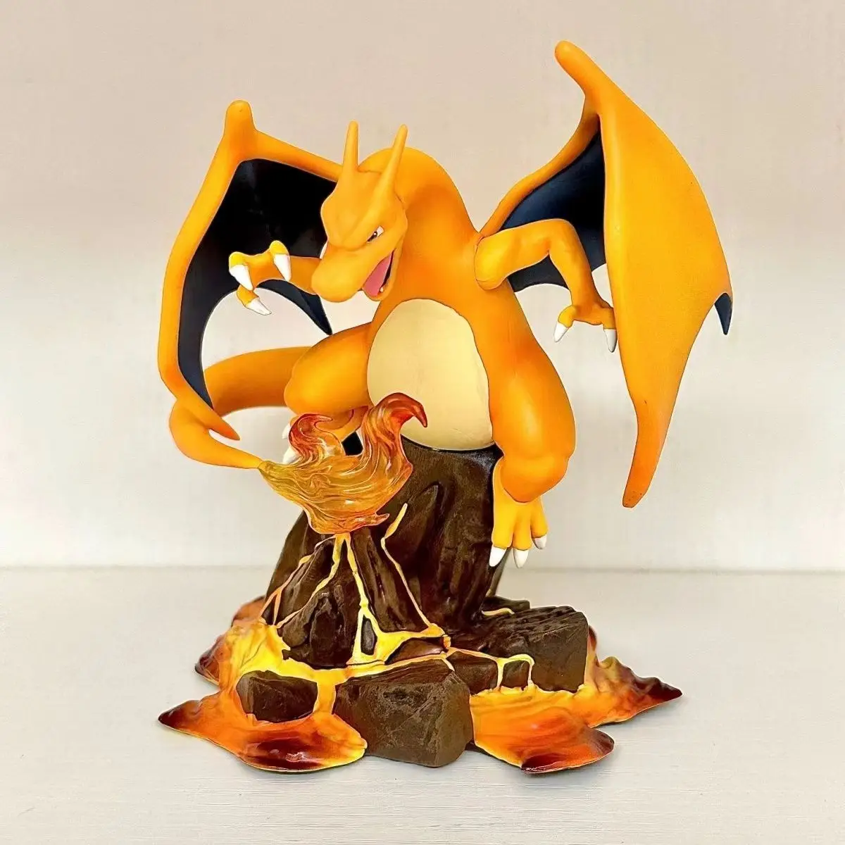 Pokemon Charizard DM Scenario Anime Figures Charmander Evolution GK Charmeleon Figurine PVC Statue Model Doll Collectible Toys