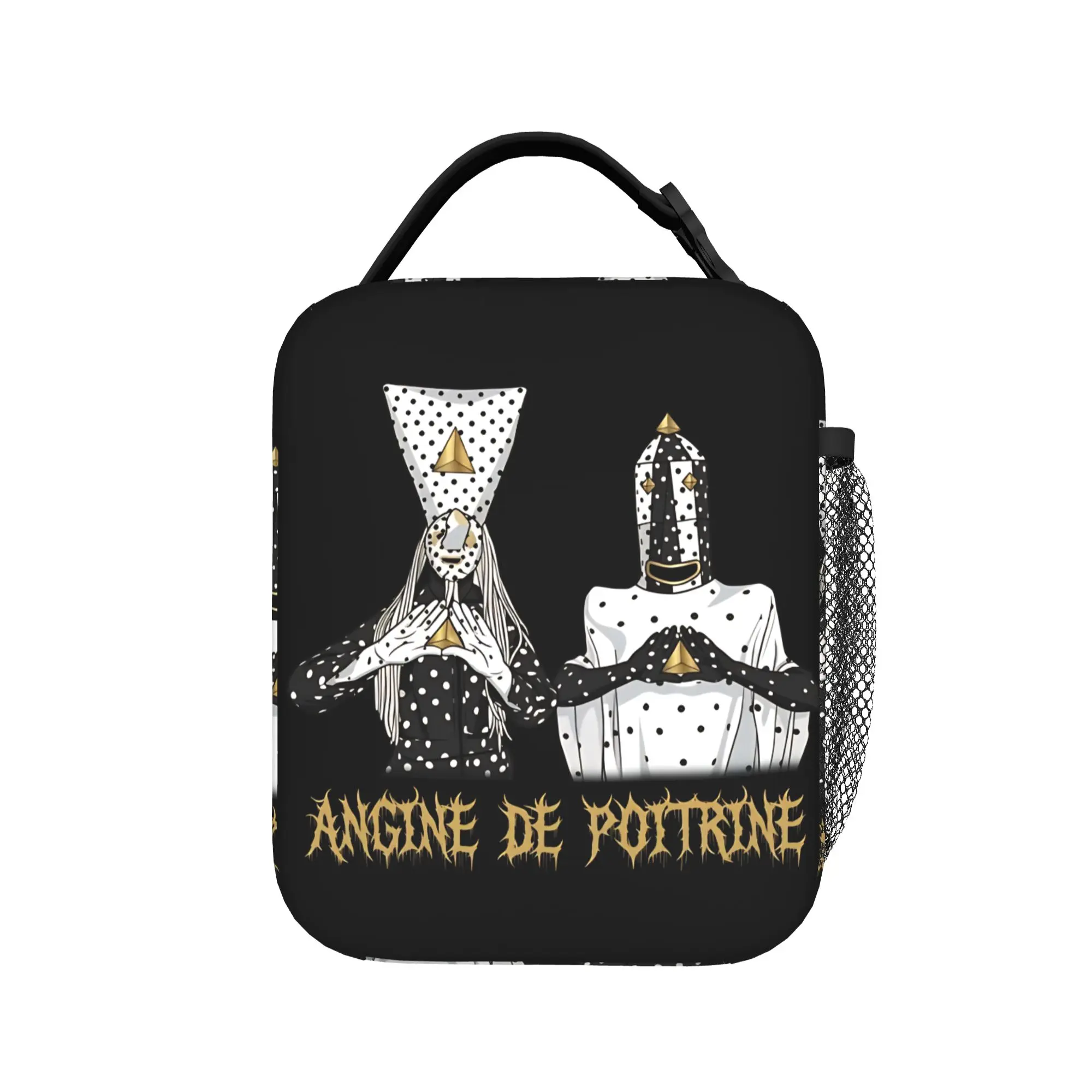 Angine de Poitrine Metal  Insulated Lunch Bag High Capacity  Meal Container Thermal Bag Tote Lunch Box Food Storage Bags