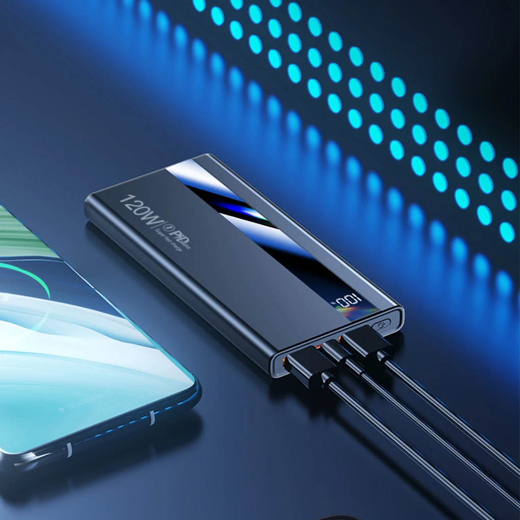 120 واط 200000 مللي أمبير شحن سريع قوة البنك بطارية 100000 مللي أمبير قدرة عالية شاشة ديجيتال قوة البنك لشاومي آيفون سامسونج #4