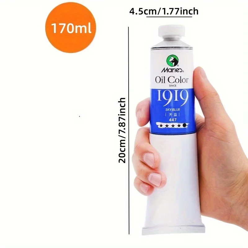 Oil paint 170ML, specifically designed for artists, single tube, suitable for graffiti and painting