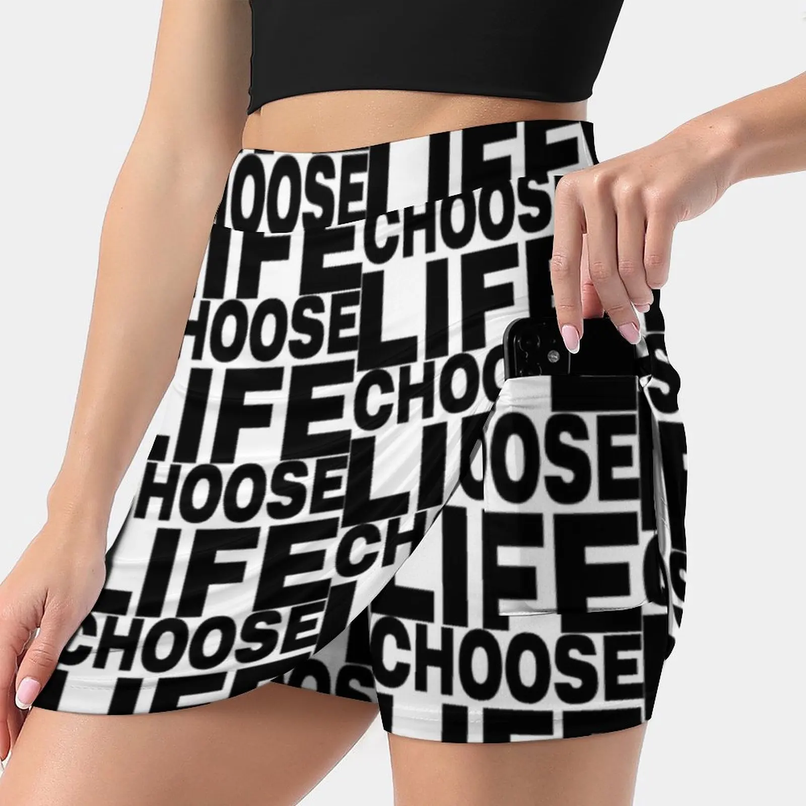 

Choose Life ( George Michael Forever ) . Skirts Woman Fashion 2022 Pant Skirt Mini Skirts Office Short Skirt Choose Life Music