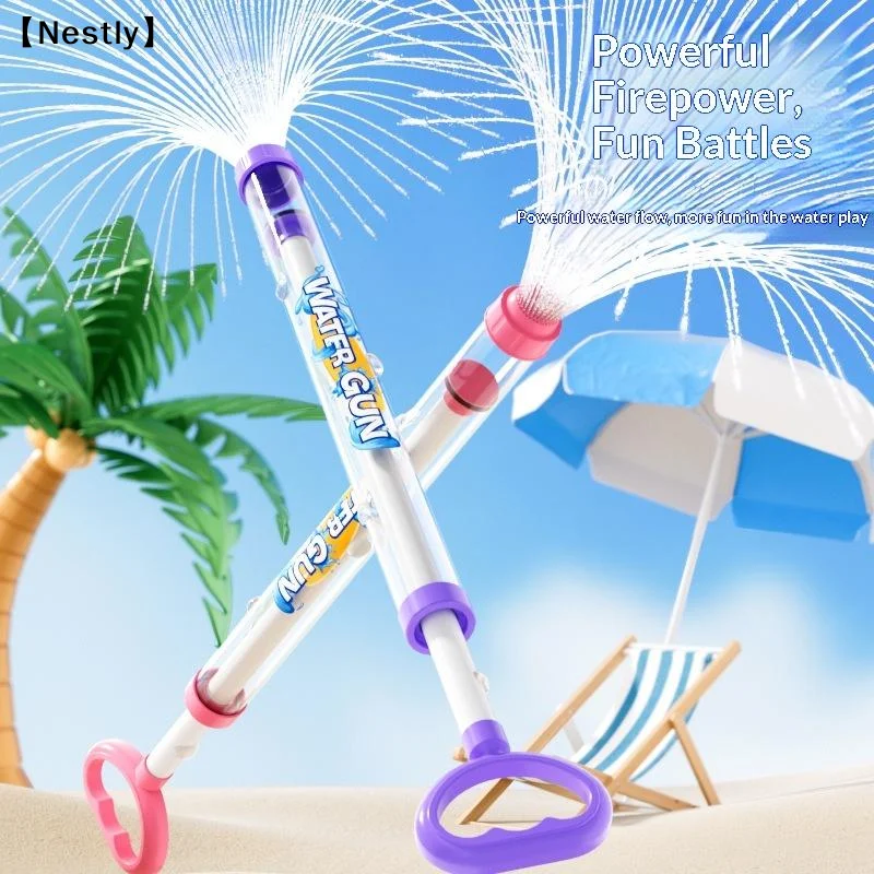Water Spray Toy Pull-back Blaster For Kids Outdoor Summer Games_voghion.com