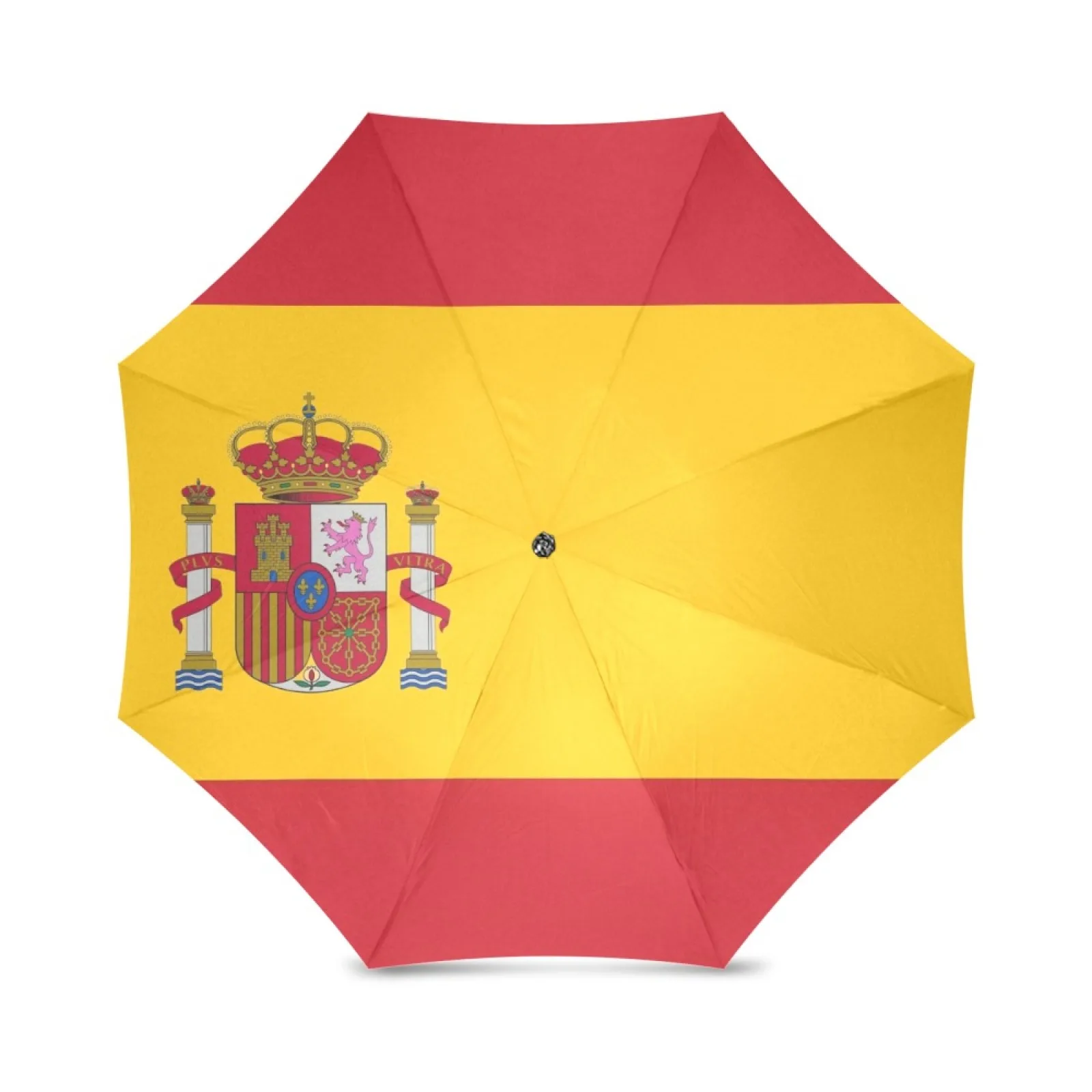 Spanish Flag Women Rain Umbrella Three Folding Girl Durable Portable Umbrella Vintage Shabby Hand Open Parapluie