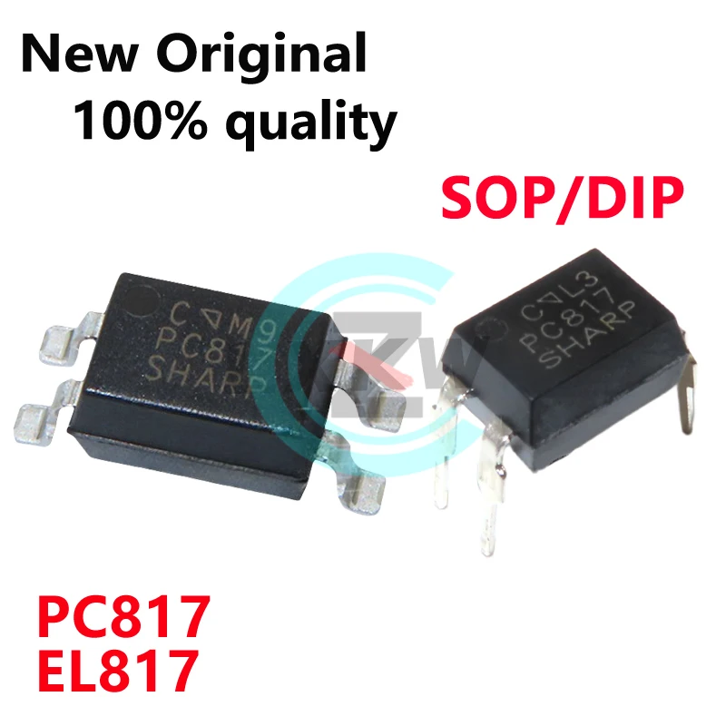 (100piece)New PC817C PC817 EL817C EL817 DIP4 SOP4 optocoupler chip In Stock