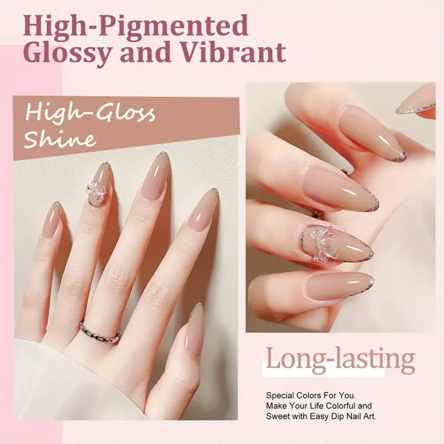 طقم مسحوق غمس 33 قطعة، 20 لونًا من الأكريليك الوردي والرمادي، نظام مسحوق غمس أساسي مع قاعدة ومعطف علوي #5