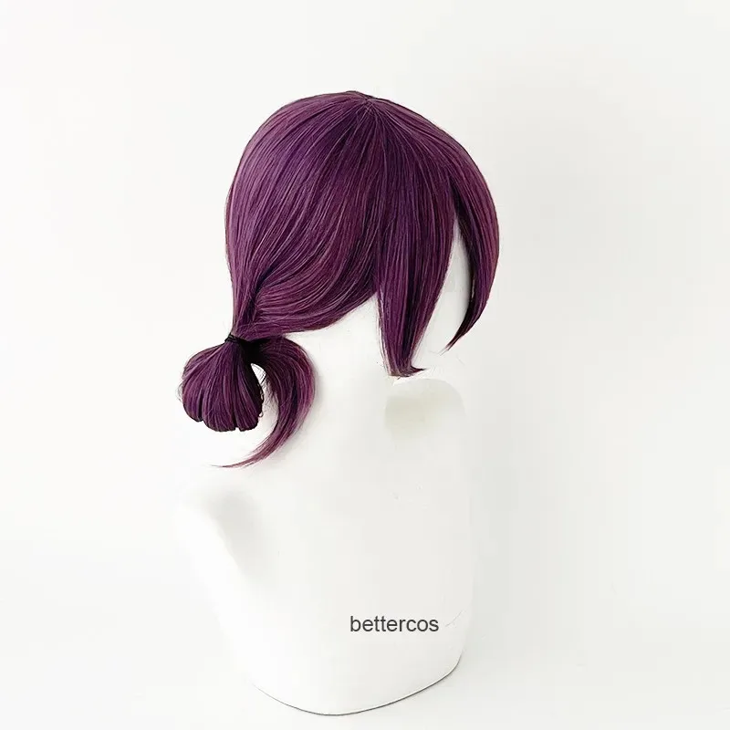 Nieuwe Reze Cosplay Pruik Anime Paars Gemengde Paardenstaart Haar Pelucas Halloween Carnaval Party Kostuum Rollenspel + een pruik cap MTY56GG2025