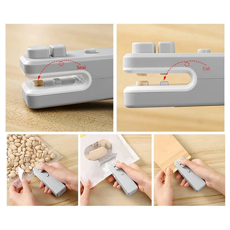 USB Charging Mini Sealing Machine Household Snack Plastic Packaging Bag Heat Sealing Machine Small Sealing Machine