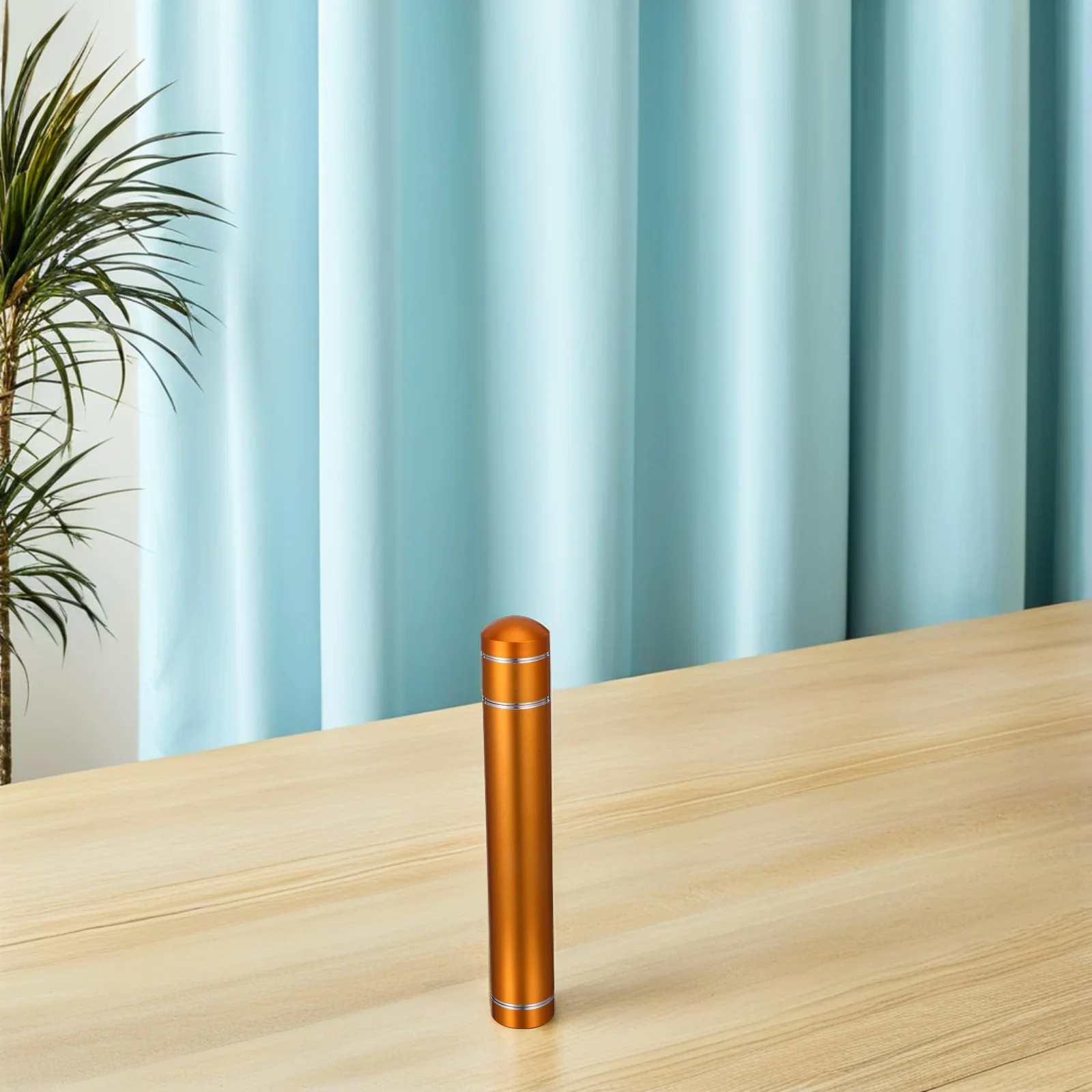 

Cigar Container Tube Carrier Airtight Protector Storage Aluminum Alloy Case Preservation