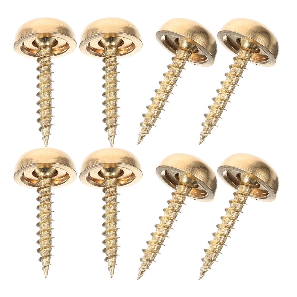 

8pcs Screw Caps 15mm Screws Caps Cover Brass Color Screw Covers Self Tapping Screws Furniture Wood Upholstery Hardware