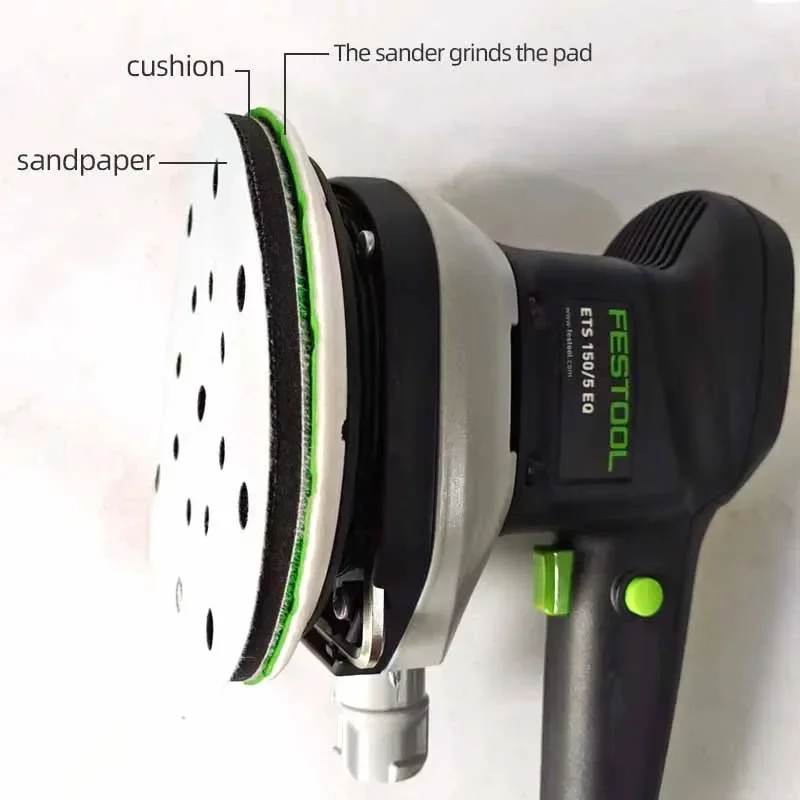 

FESTOOL Супермягкая соединительная подушечка для сухого шлифования 150 мм203348 Круглая шлифовальная подушечка Защитная подушечка Губка Материал наждачной бумаги