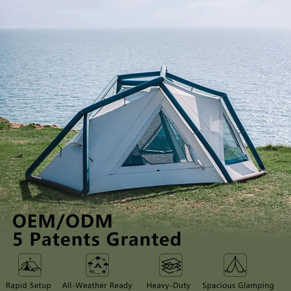 Compact Ultra-Lightweight Swag Air Column Tent Factory Wholesale Outdoor Hiking Camping Tent Double Layer Travel Inflatable Tent