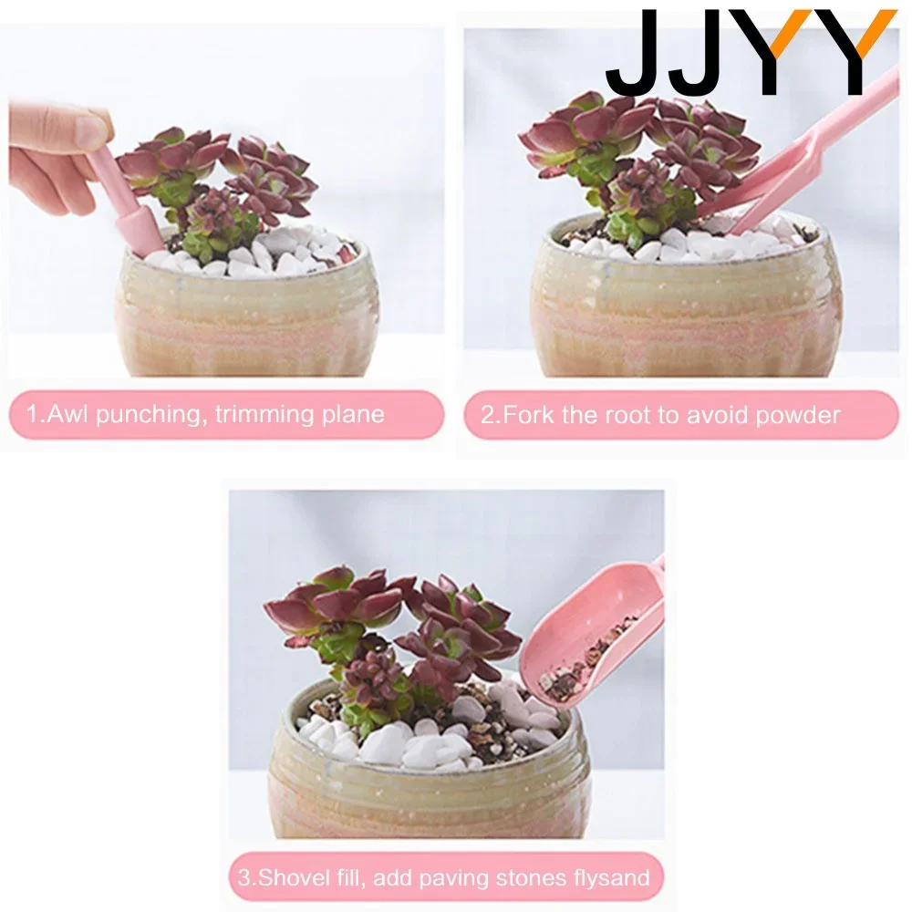 4Pcs Mini Garden Tools Set for Succulents Potting Kit Succulent Transplanting Tools Mini Transplant Tools Garden Accessories