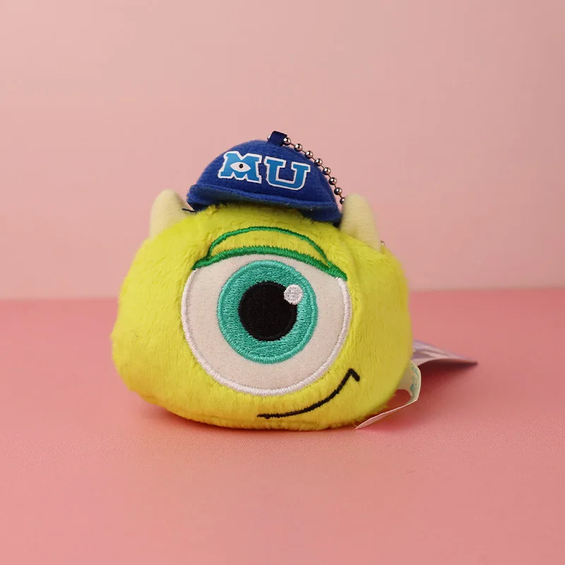 Disney Monsters University Mike Wazowsky Plush Keychain Kawaii Sullivan Cute Key Chain Toys Set Girls Anime Pendant For Backpack