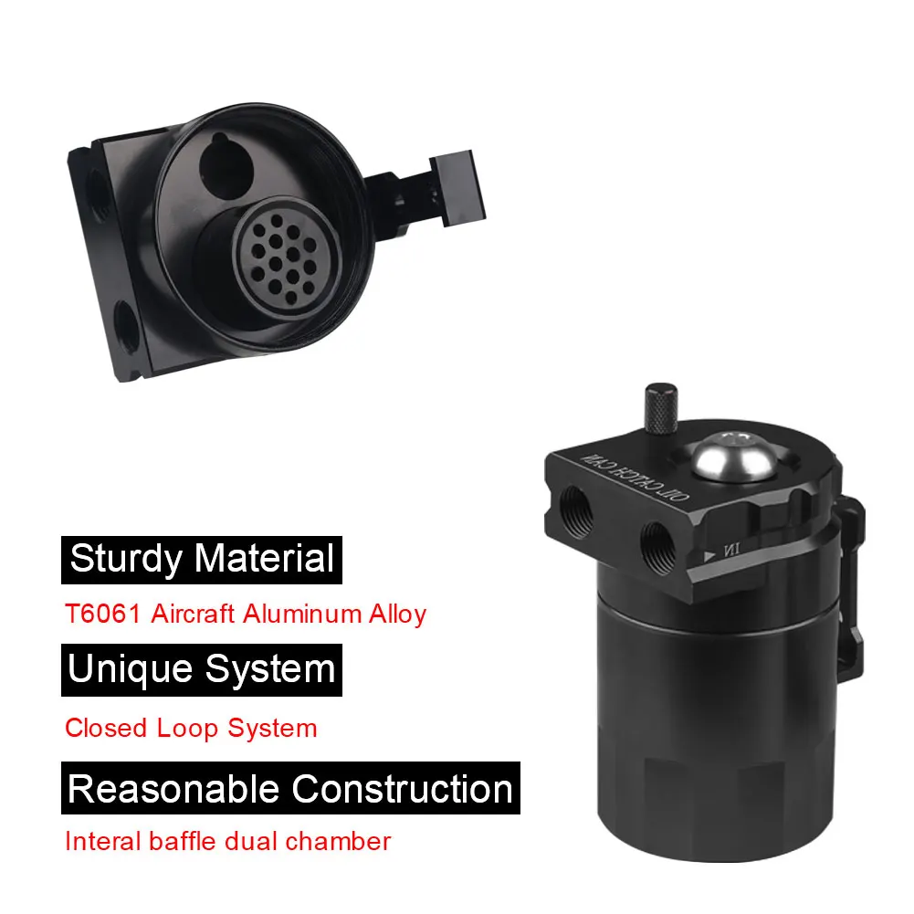 خزان عالمي لصيد الزيت مع فلتر للتنفس ، طقم خزان محير من الألومنيوم ، إكسسوارات سيارة ، ، ، من من من من من من من من #5