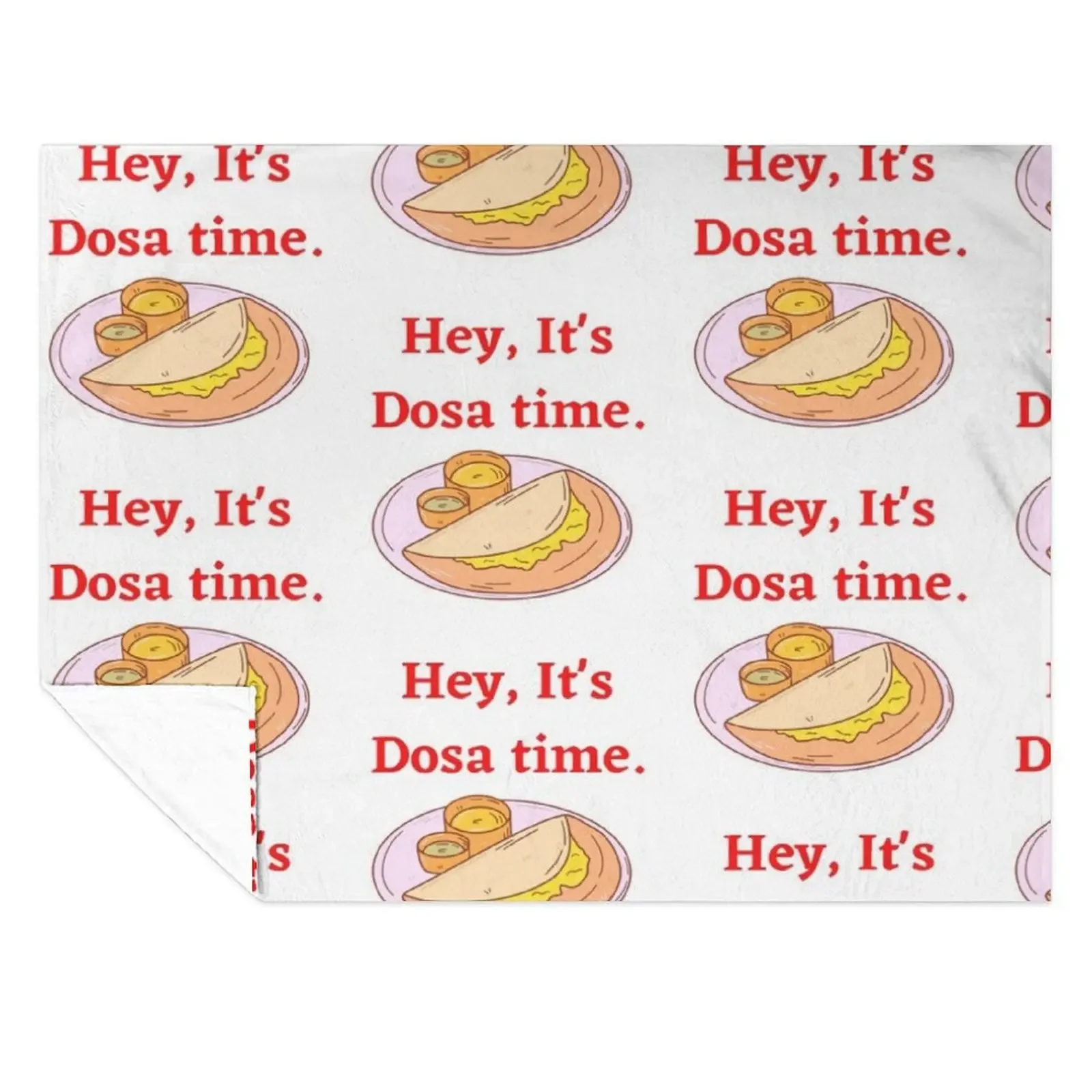 

Dosa Time Tee Throw Blanket Soft Plush Plaid Summer Soft Big Blankets For Baby Blankets