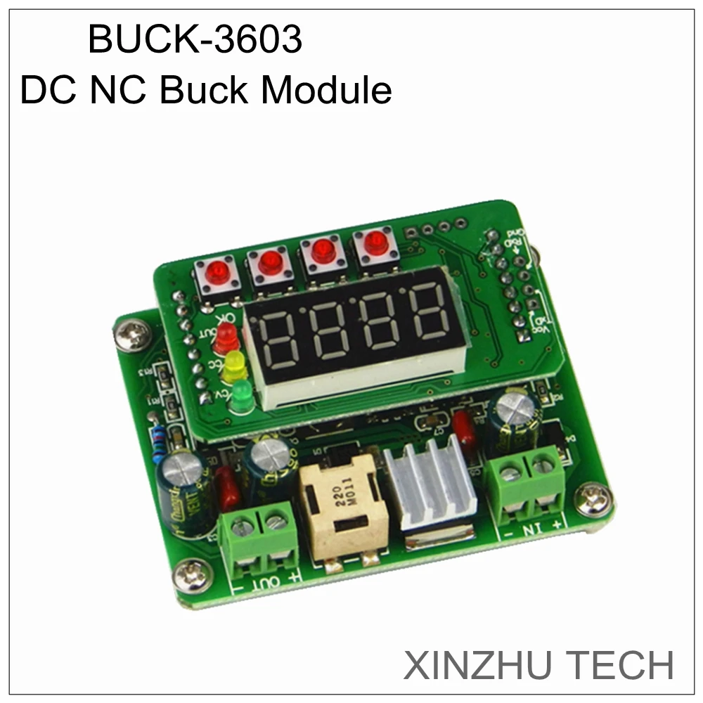 JUNTEK BUCK3603 CNC DC Power Supply Adjustable Step-Down Power Supply Module Voltage Ammeter 36V 3A Charger Voltage Regulator