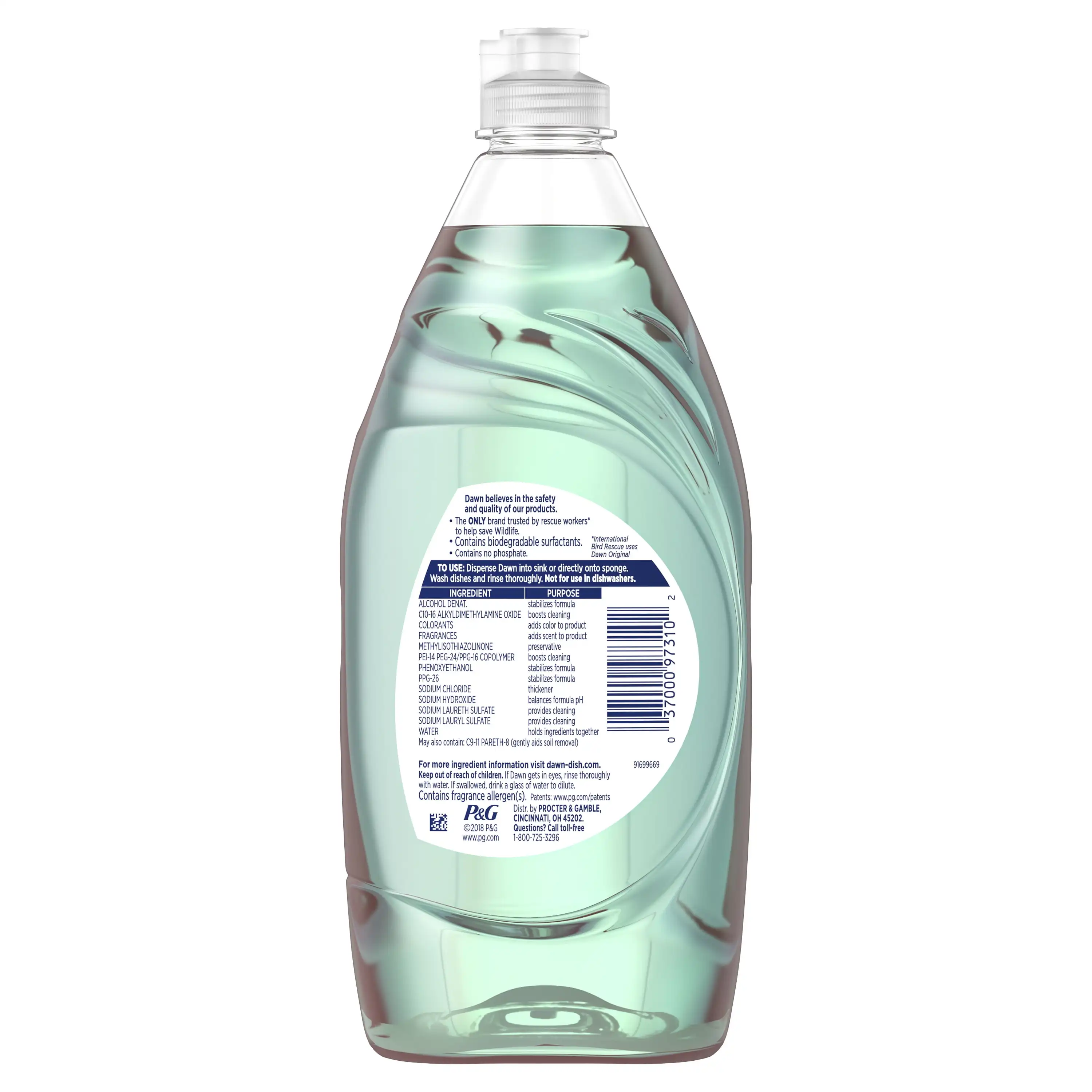 Ultra Botanicals Dishwashing Liquid Dish Soap Aloe Water 19.4 Fl Oz Scents Inspired By Nature Powerful Cleaning