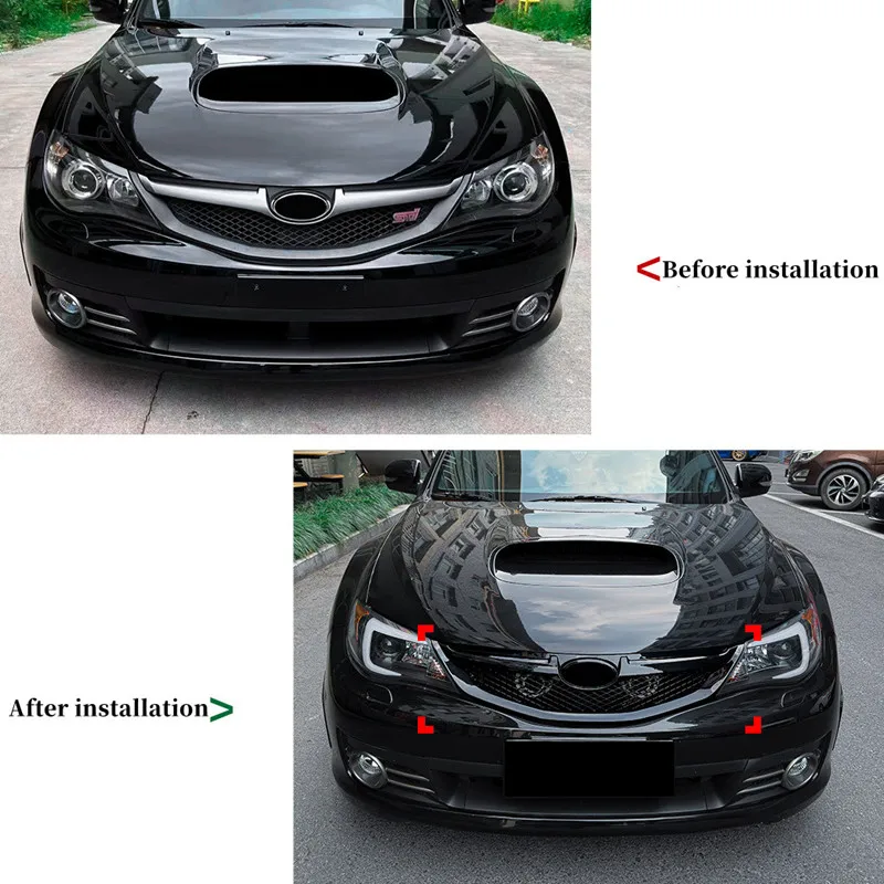 For Subaru Impreza WRX STI 2008-2011 Car Front Bumper Air Intake Mesh Grill Grille Trim Body Kit Exterior Tuning Accessories view 2